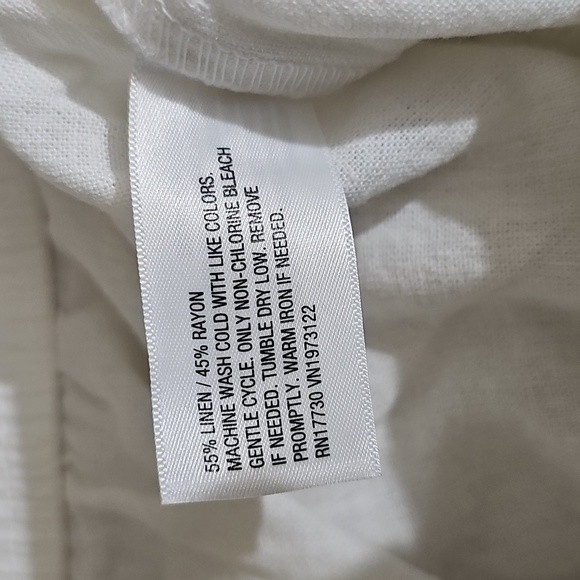 Universal Thread Women's Mid-Rise Linen Pull-On Shorts White Size M Waist 16 - Picture 5 of 5